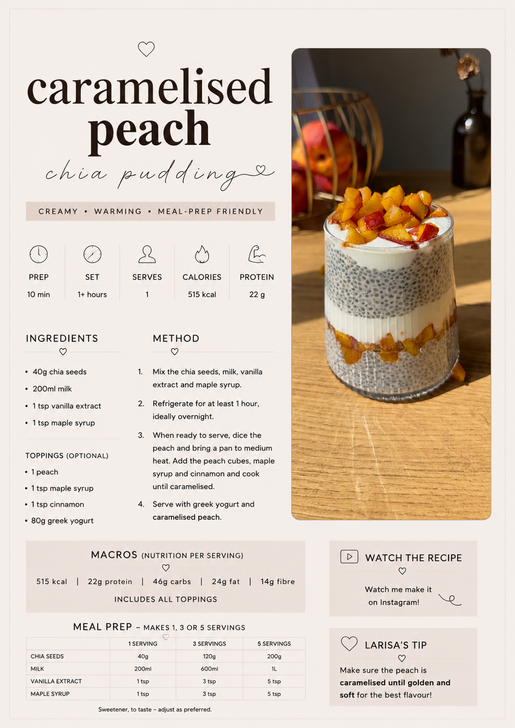 10 Chia Pudding Recipes | Meal Prep E-Book